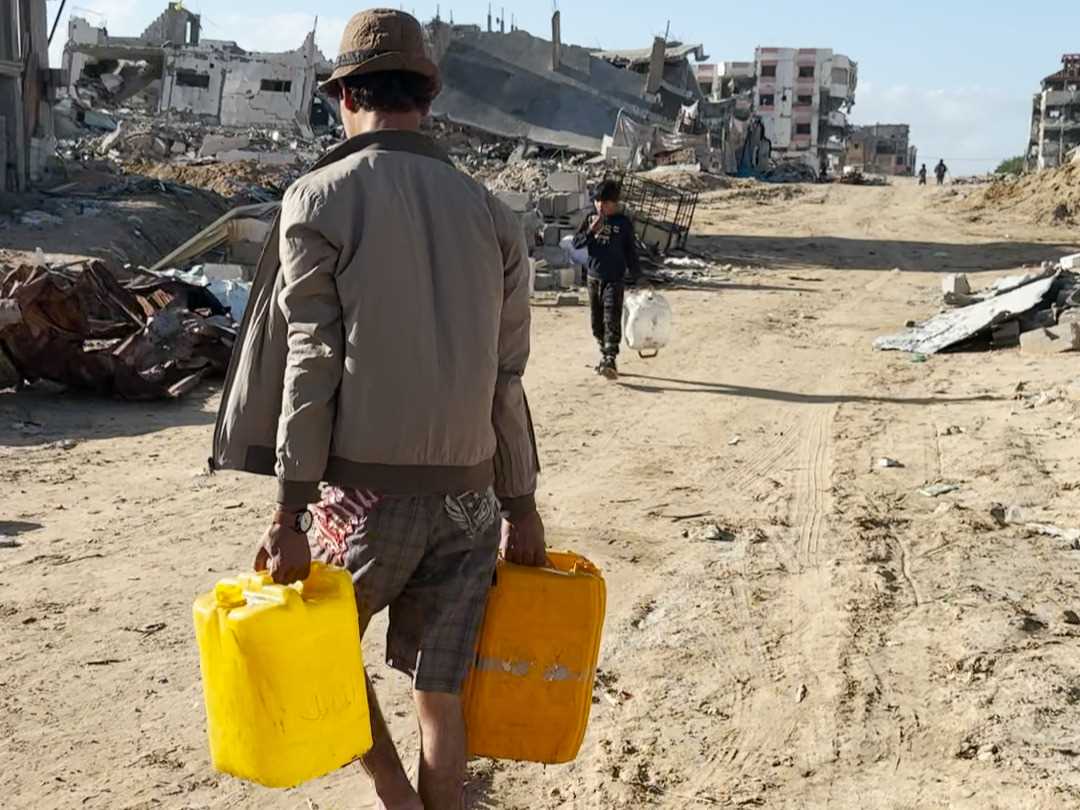 Gazze'de Su Dağıtımı gazze tanker (6)