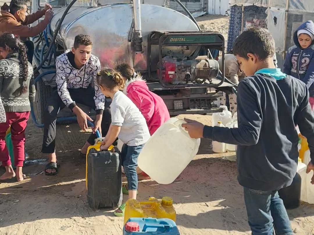 Gazze'de Su Dağıtımı gazze tanker (7)